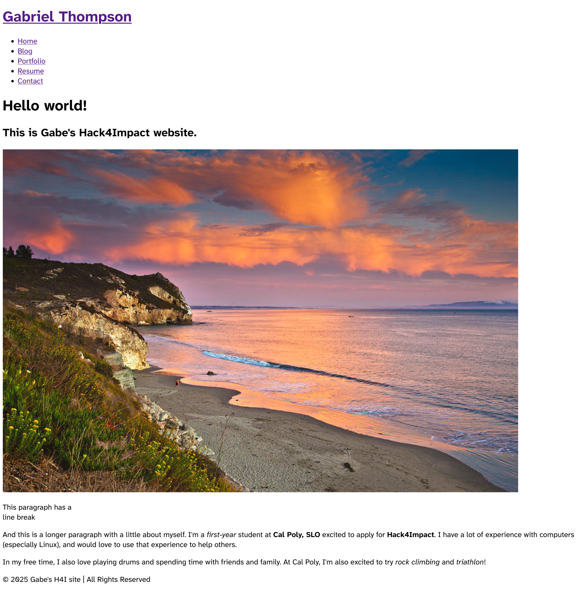 A screenshot of this website